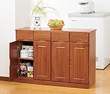 ファミリー･ライフ キャビネット ブラウン 本体サイズ(約):幅100×奥行32×高さ70cm