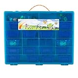 Shopkins互換オーガナイザーブルー/ティールby Fun For lifetm-オーガナイザーFits up約220文字、最大55ショッピングバッグと10ショッピングバスケット