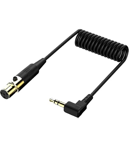 Amazon.co.jp: jasavdio 3.5mm - ミニXLRコイルケーブル、1/8インチTRS