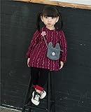 (チェリーレッド) CherryRed ベビー 女の子 防寒対策 綿服 スウェット ワンピース 厚手 可愛い 暖かい 遊び着 普段着 95 レッド