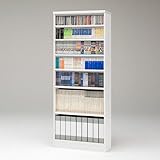 【国産】本格書棚 本棚(幅90 高さ178) エースラック ART1890P1.5HC WH ホワイト