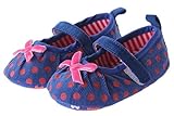 (ダンティヤ)Dantiya  ベビー　キッズ　新生児　秋冬　シューズ　3色　蝶々結び飾り　靴　ファーストシューズ (12cm, サファイア)