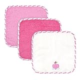Just Born Just Bath Love to Bathe 4-Pack Woven Washcloth Set, Elephant by Just Born [並行輸入品]