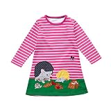 zloliaベビー服秋冬幼児ガールズ子供刺繍プリンセスパーティードレス 3T ピンク