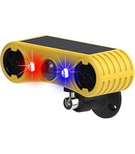 Solar Power Ultrasonic Animal Repeller Outdoor Waterproof 360°Animal