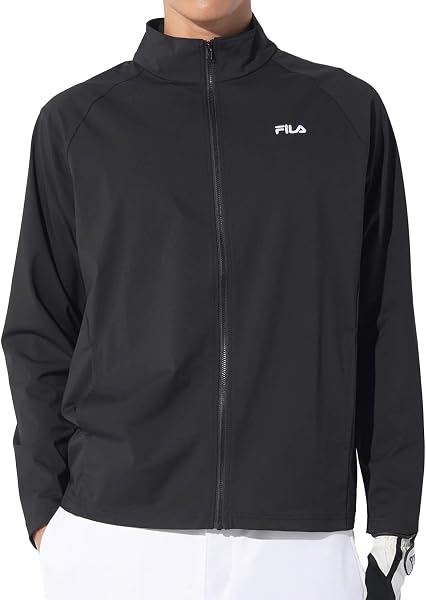 FILA ブルゾンナイロンジャケット 接触冷感 UVカット ストレッチ 784233Wメンズ - 1