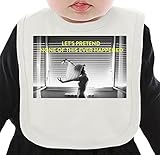 Let's Pretend None Of This Ever Happened Slogan ネクタイを有する有機ビブ Medium