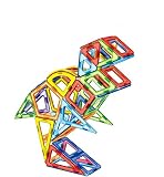 Shinehalo 磁石ブロック マグネット 磁石付き積み木 磁性構築ブロックのおもちゃ 知育玩具 カラフルゲーム モデルDIY Toys For Kids 97ピース LT2003