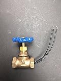 簡単インストール真鍮ヴィンテージスチームパンク1 / 2 " Stopブルーハンドルバルブライトスイッチスチームパンクのランプ