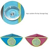 Cindy&Will 1Pcs Double-deck Waterproof Oxford Fabric Triangle Corner Bathtub Shower Toy Organizer/Ho