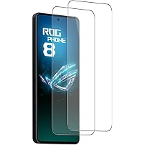 ROG Phone 8 本体 + 強化ガラス保護フィルム Amazon | 【2+2枚セット】For ASUS ROG Phone 8/8 Pro ガラス