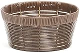 ポリエチレン製 バスケット 丸型アレンジ L (φ21×10cm) 551-204B