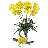 Nearly Natural 2129-YL 29' African Lily Stem (Set of 12) Yellow [並行輸入品]