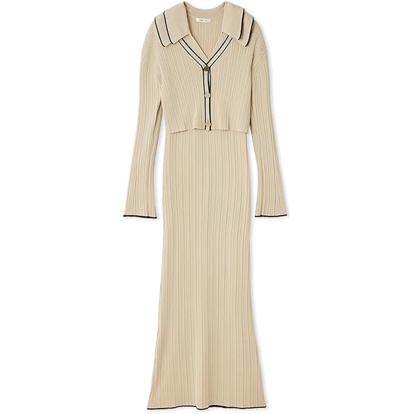 フレイアイディー　カーディガンセットニットキャミソールワンピース FRAY I.D（フレイアイディー）の「カーディガンセットニット