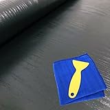 F.Regalo はがせる 壁紙 シート 45 cm 幅 10 m 取付 道具 付 (木目 ブラック)