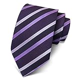 [メンデンス] ネクタイ 紫 ストライプ パープル シルク フォーマル 結婚式 ウォッシャブル ビジネス ブランド プレゼント メンズ おしゃれ 柄 洗濯 成人式