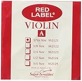 Super Sensitive 2121 Red Label A String - Nickel - Violin - 1/16 - Orchestra Gauge [並行輸入品]