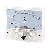 uxcell アナログ 電流計 85C1 DC0-2A ファイン チューニング 電流 テスト パネル メータ ダイヤル