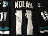 OwenノーランブラックSJジャージー署名Autographed WPジャージーJSA認定NHL Autographed Jersey rare 。