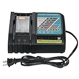 KKmoon マキタ 3A 急速充電器 14.4V-18V 互換電池充電器 電動工具用充電器 チャージャー リチウムイオン電池用 Makita DC18RC DC18RA BL1830 BL1815 