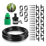 （ディヤード）Deyard ドリップ散水システム 散水ホース 散水ノズル ガーデン灌漑キット 8m 自動散水 家庭園芸 ガーデン水量調整可能