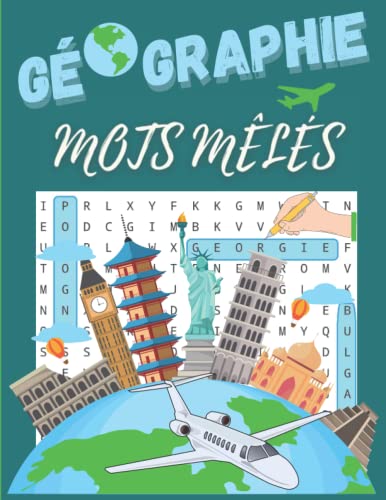 Amazon MOTS MELES GEOGRAPHIE 40 Grilles De Mots Cach s Sur Le Th me 