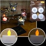 ★本物のキャンドルみたいに光る♪LEDティーライトシングルカラー♪４個セット♪