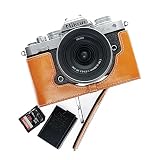 QIYAONUO ボディーハーフケース Nikon ZFC用 ボディケース バッテリーの交換でき 三脚ネジ穴付きカメラケース (イエロー)