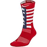 Nike Elite Energy RWB クルーソックス ユニバーシティ レッド/ミッドナイトネイビー/ホワイト