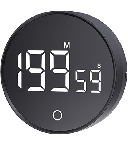Amazon｜「DIGITAL DIAL TIMER」暗闇でも使えるLEDライトの木製