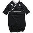 [Puff 2 Kids] ベビー 新生児 ベビー服 ツーウェイオール 兼用ドレス セレモニードレス 袴風 男の子 カバーオール 50-70cm
