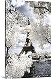 Philippe Hugonnardプレミアムシックラップキャンバス壁アート印刷題名エッフェル塔 16" x 24" 2345101_24_16x24_none