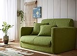 生活雑貨　脚を伸ばしてゆったり寝れるソファーベッド 3つ折りコンパクトタイプ (-, グリーン)