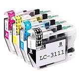 Brother （ブラザー）LC3111-4pk 純正互換インクカートリッジ LC3111 4色/4本セット(BK/C/M/Y)残量表示機能付 【増量タイプ】対応プリンター: 対応機種：MFC-J898N / MFC-J893N / MFC-J998DN / MFC-J998DWN / MFC-J738DN / MFC-J738DWN / DCP-J978N-B / DCP-J978N-W / DCP-J973N / DCP-J972N / DCP-J577N / DCP-J572N / DCP-J582N / DCP-J982N-B / DCP-J982N-W / MFC-J903N / MFC-J898N