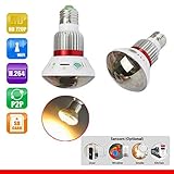 BC-785YM HD720P Mirror WiFi Bulb IP Network DVR Camera with 5W Warm Light+Wireless alarm sensors Ite