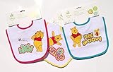 Winnie-the-Pooh PEVA Lined Baby Bib - "Smile", "Bee Groovy" & "Got Hunny?" (Pack of 3) by Winnie the