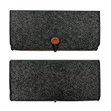 Ryo YXL Switch有機EL Switch 対応 ケース ゲームカード収納 スイッチ 有機 EL モデル 用 収納バッグ フェルト 軽量 防塵 全面保護 衝撃吸収 Switch Oled モデル スイッチ 対応 保護 カバー ブラック