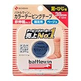 ニチバン バトルウィンカラーテーピング 非伸縮タイプ 38mm幅 12m巻き 1巻