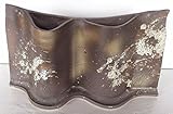 信楽焼き「茶化粧ウエーブ花器」8037-11