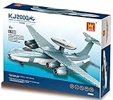 kj2000 Airborne Early警告&コントロールシステム – 202個建物ブロックRadar Planeアセンブリ、スケールダウンする1 : 100比の実際AEW & C – のモデルを選