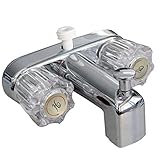 LASCO 07-4210 Two Handle Tub Filler Faucet with 4-Inch Center and Personal Shower Outlet [並行輸入品]