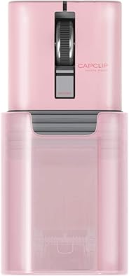 エレコム ポータブルマウス Bluetooth 3ボタン 静音 クリック音95%軽減 モバイル 充電式 CAPCLIP ピンク M-CC2BRSPN-G