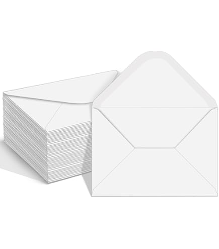 Manufactured In The UK 100 White 100gms Square GUMMED ENVELOPES 155mm X 155mm (6'' X 6 - View #8