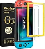【最新強化モデル】【2枚入り】【ガイド枠付き】 iVoler Switch用ガラスフィルム ブルーライトカット強靭10H 3Dラウンドエッジ加工 撥水撥油 気泡防止 指紋防止 飛散防止 ピタ貼り 貼付道具付 自己吸着