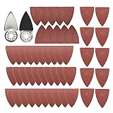 Generic 51Pcs Finger Sanding Sheets Pads Paper Set For Fein Multimaster Bosch Oscillating Multitool