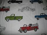 Charles Street Reversible Quilt Cars Trucks Police Fire Vehicles Full/Queen Size [並行輸入品]