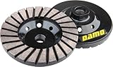4-Inch Diamond Turbo Grinding Cup Wheel Medium Grit for Concrete / Granite Floor by DAMO