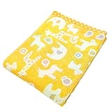 東京西川 アニマルドット柄 タオルケット クリーム