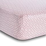 BreathableBaby Diamond Design Fitted Crib Sheet, Pink by BreathableBaby