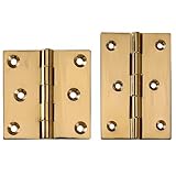 アンティーク真鍮固定ピンヒンジ3 " L x 2 " W